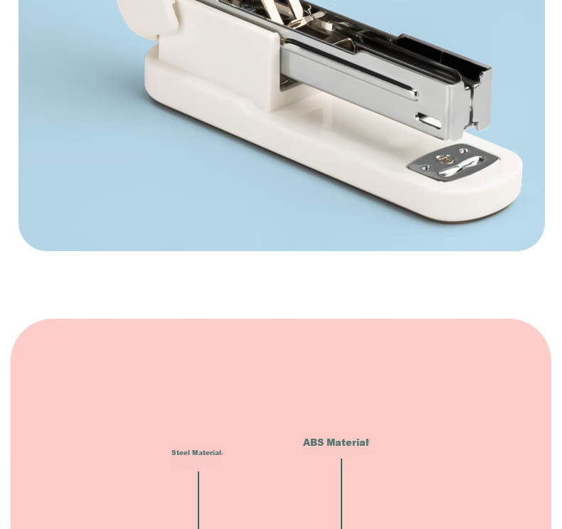 Deli 12# Student Office Stapler, Macaron Color, Compatible with 24/6 Or 26/6 Staples, Light Green, TA301-A 9