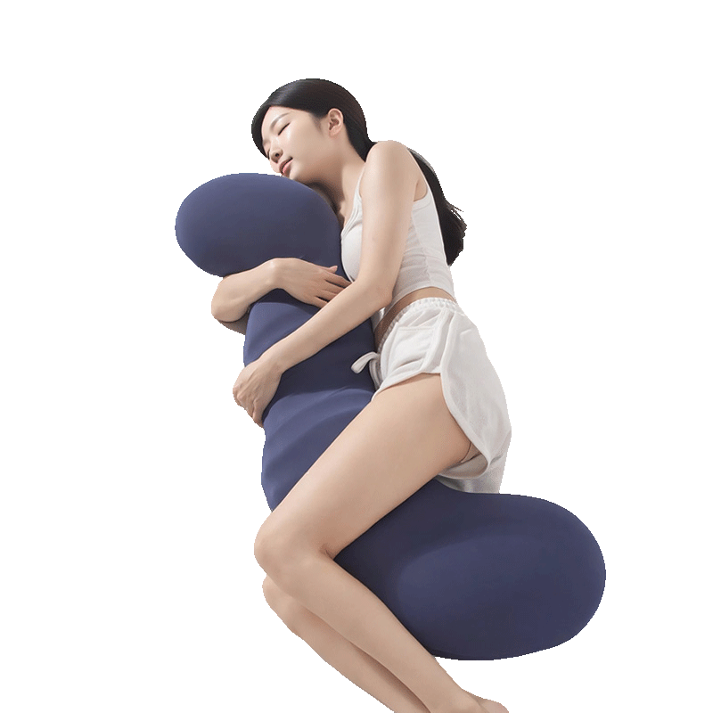 MINISO Seahorse Leg Hugging Long Body Pillow Core Slow Rebound Memory Foam Pillow Core for Deep Sleep