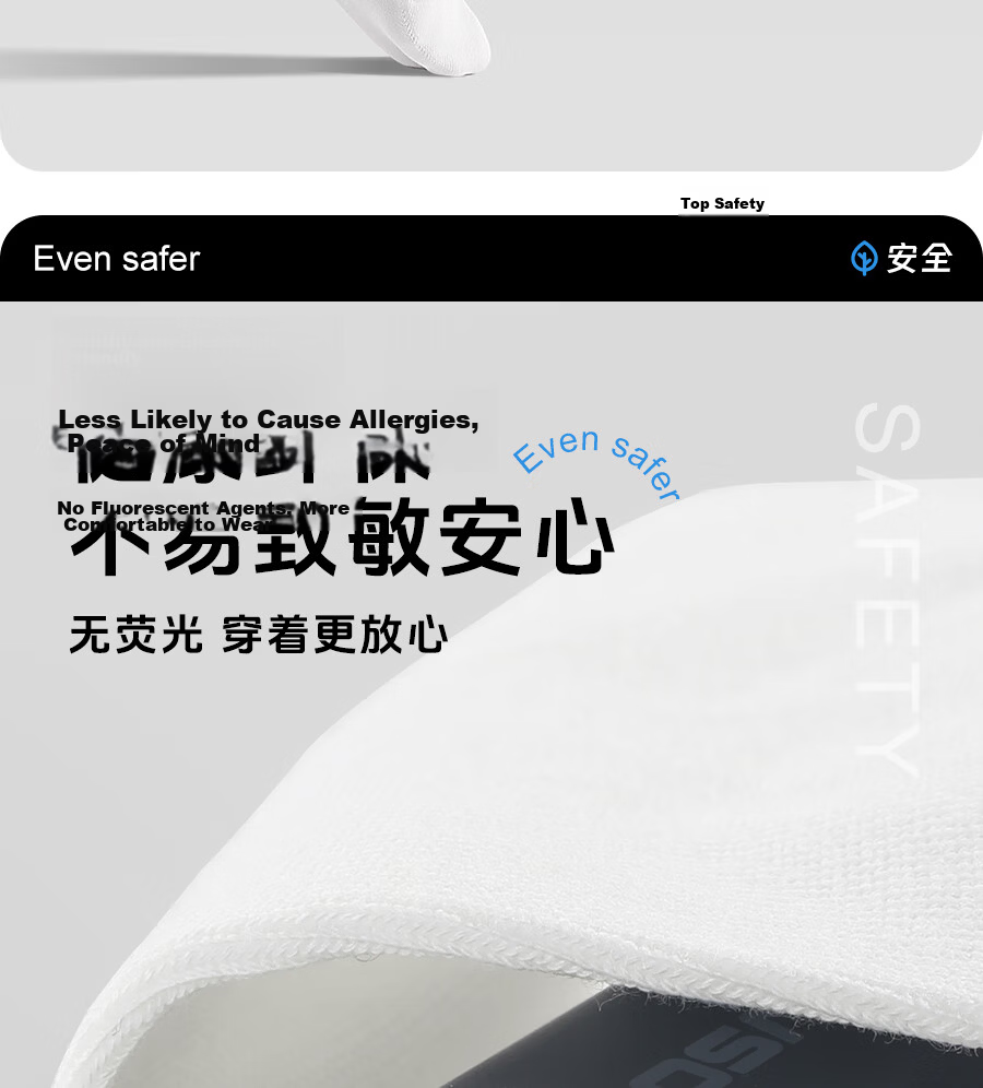 Kelorock Disposable Short Socks Unisex Black and White 20 Pairs Travel Portable Wash-Free Socks 11