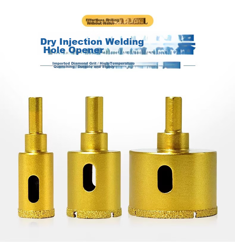 Shengda Ceramic Tile Drill Bit Hole Opener Dry Hammer Full Ceramic Glass Stone Marble Special Electric Drill Enlarging Bit 10mm 1