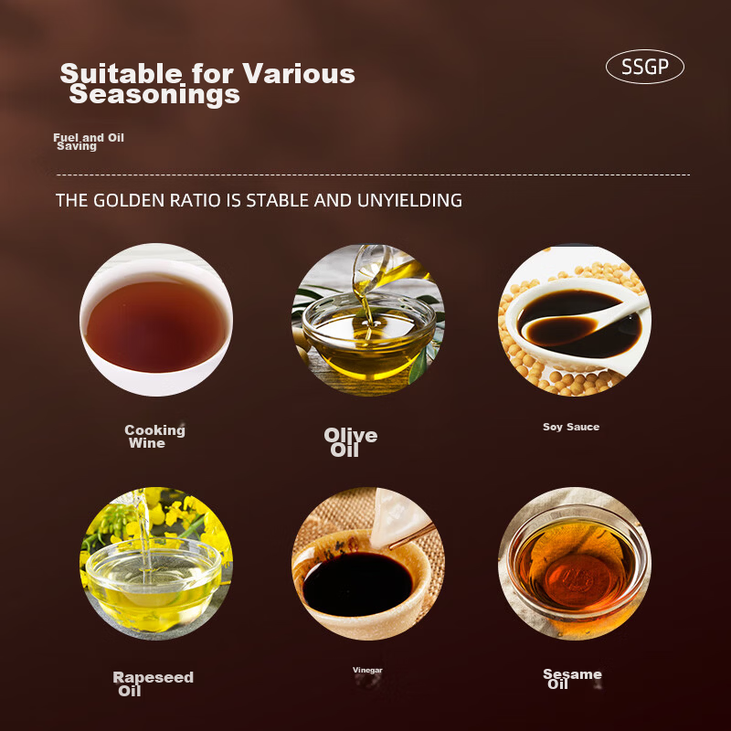 Sansige® Oil Bottle Kitchen Soy Sauce Dispenser Leak-Proof Pouring Spout Non-Drip Household Glass Oil Storage Jar 600ml 37781 3