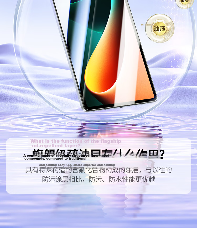 Ugreen Tempered Glass Screen Protector for Xiaomi Pad 8/8 Pro/7/7 Pro, Dust-Free Installation, Compatible with Xiaomi Pad 25/24 Models, 11.2-inch Full-Screen HD Anti-Fingerprint Film 3
