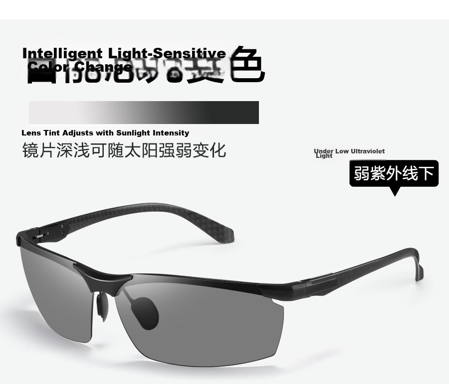 Morak 2026 New Carbon Fiber Polarized Sunglasses for Men Driving Fishing Outdoor Cycling UV Protection 8