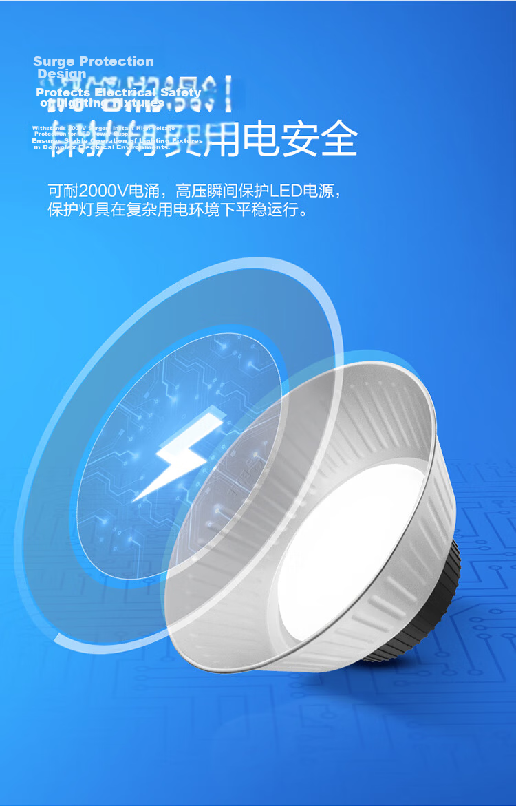 BULL High Brightness LED Industrial Workshop Factory Warehouse Supermarket Pendant Light 150W 6500K 3