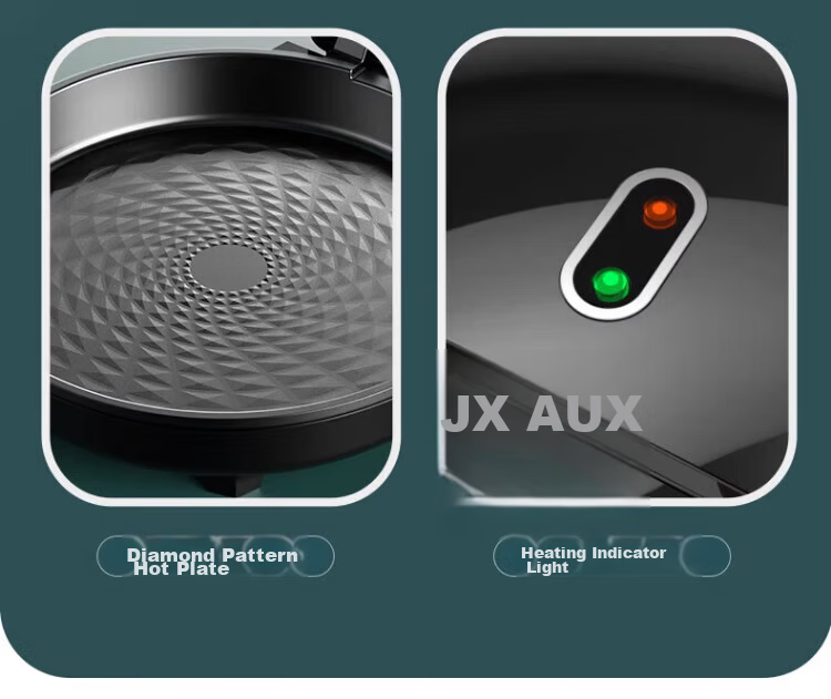 AUX Stainless Steel Electric Griddle 0 Coating 36mm Deep 2000W Double-Sided Heating Electric Pancake Maker Non-Stick Electric Frying Pan Breakfast Machine AKP-30A44-BC 23