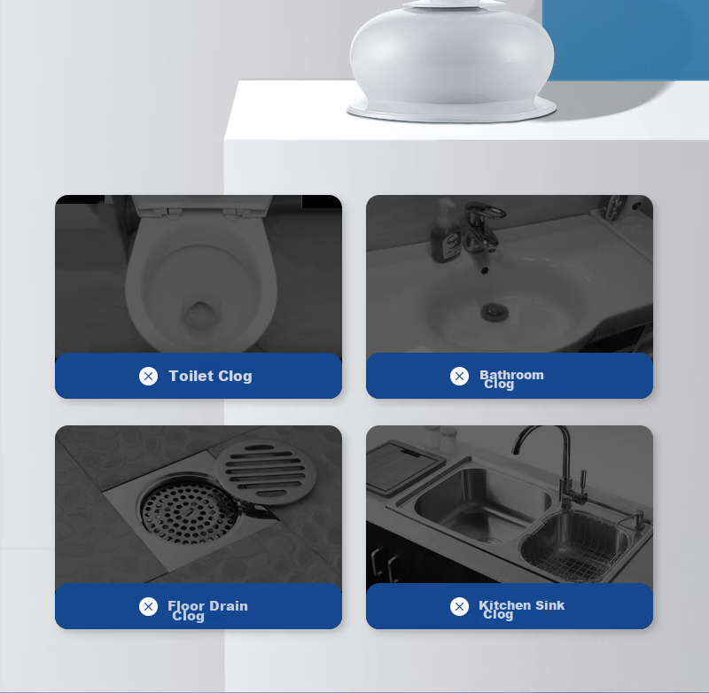 LYNN Toilet Plunger Toilet Sucker Plunger Toilet Dredge Tool Toilet Drain Opener Toilet Plunger Unblocker 5