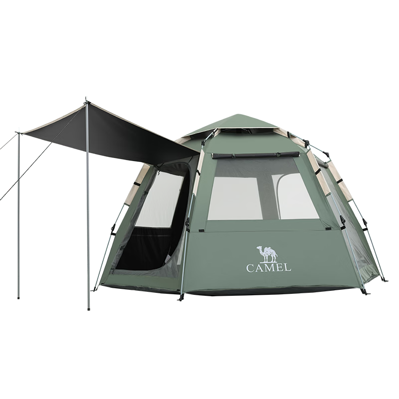 CAMEL X Outdoor Hexagonal Automatic Canopy Tent, Portable Park Camping Overnight Tent