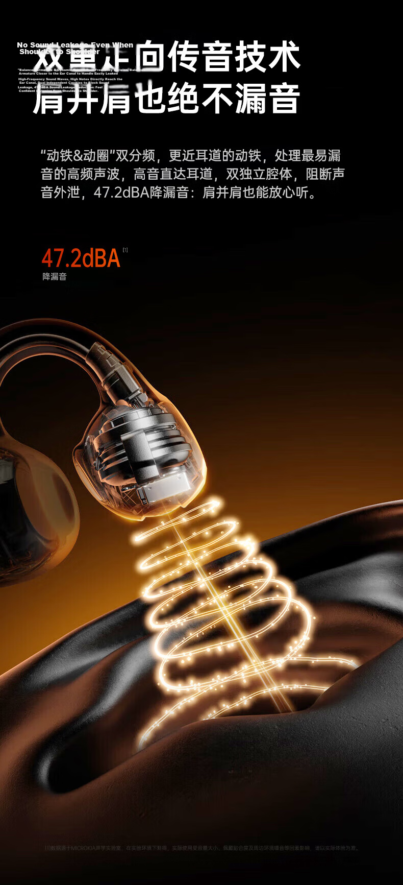 MICROKIA 2026 Latest Model Harman Kardon Level AI Bone Conduction Bluetooth Ear Clip Open Wireless Sports Running Noise Cancelling Ear-Hanging Long Battery Life for Women 20