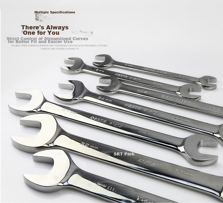 SATA Polished Adjustable Wrench Double Open-End Wrench 10x12MM 41203 5