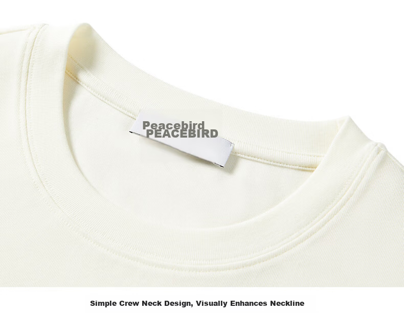 Peacebird Women's Short Sleeve T-Shirt Summer Waist Pleated Slim Fit Versatile Textured Cropped Top White M 26