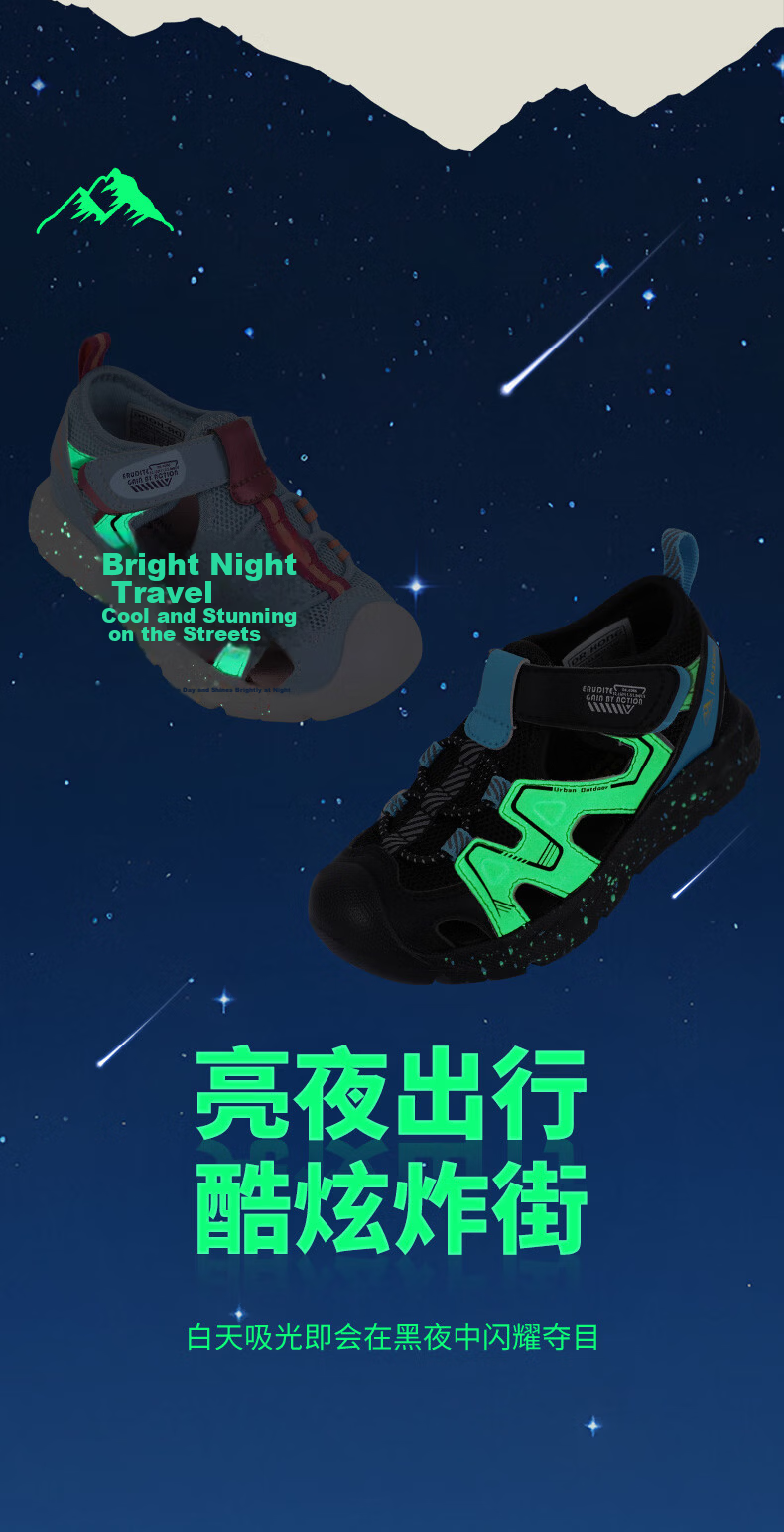 Dr. Jiang Toddler Walking Shoes Summer Boys and Girls Trendy Versatile Baby Children's Sandals 2S14A2024AM Black/Khaki Size 24 4