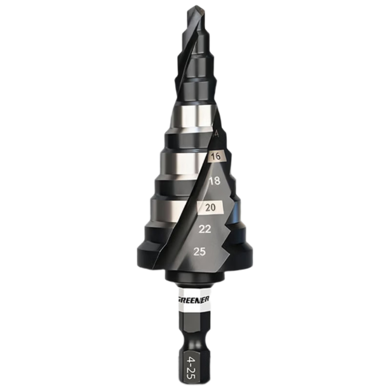GREENER Tower Drill Bit Hole Opener Metal Stainless Steel Reamer High Hardness Cone [4-12]