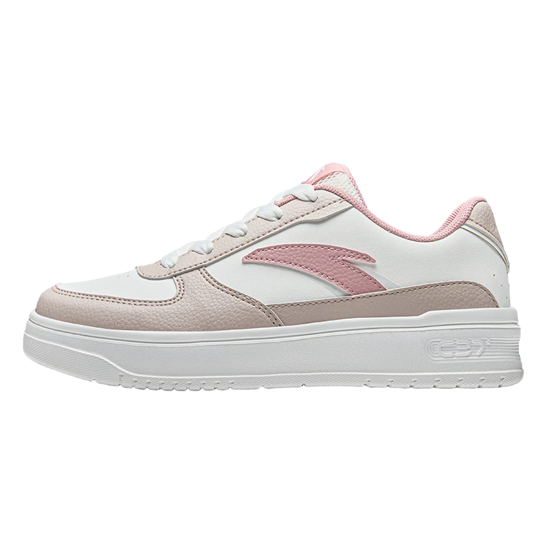 Anta Light Step V2 Women's Sneakers Summer Breathable Casual Couple Simple White Shoes Soft Sole Comfortable Thick Sole Height Increasing Shoes