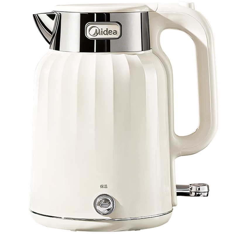 Midea Electric Kettle 2L Seamless Inner Pot Thermostat 316L Stainless Steel One-Touch Keep Warm Auto Power Off Office SH58-Q