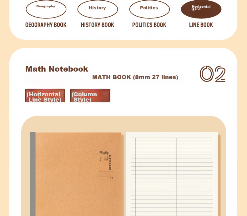 M&G Stationery B5 Math Error Book, Middle School English Correction Notebook, High School Student Error Organizer Tool, 40 Sheets Per Book MPYJPK59 9