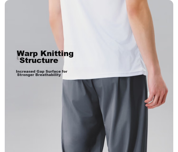JD Original Men's Quick-Dry Sports Pants, Casual Trousers, Spring And Summer Men's Running Fitness Breathable Sweatpants, Training Pants for Men, Rhinoceros Gray, XL 12