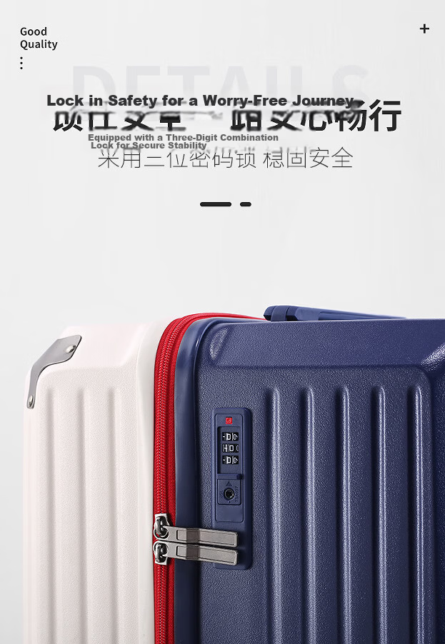 SGG Large Capacity Girls' Luggage Cute Travel Suitcase Thickened Spinner Wheels White 30 Inch 9