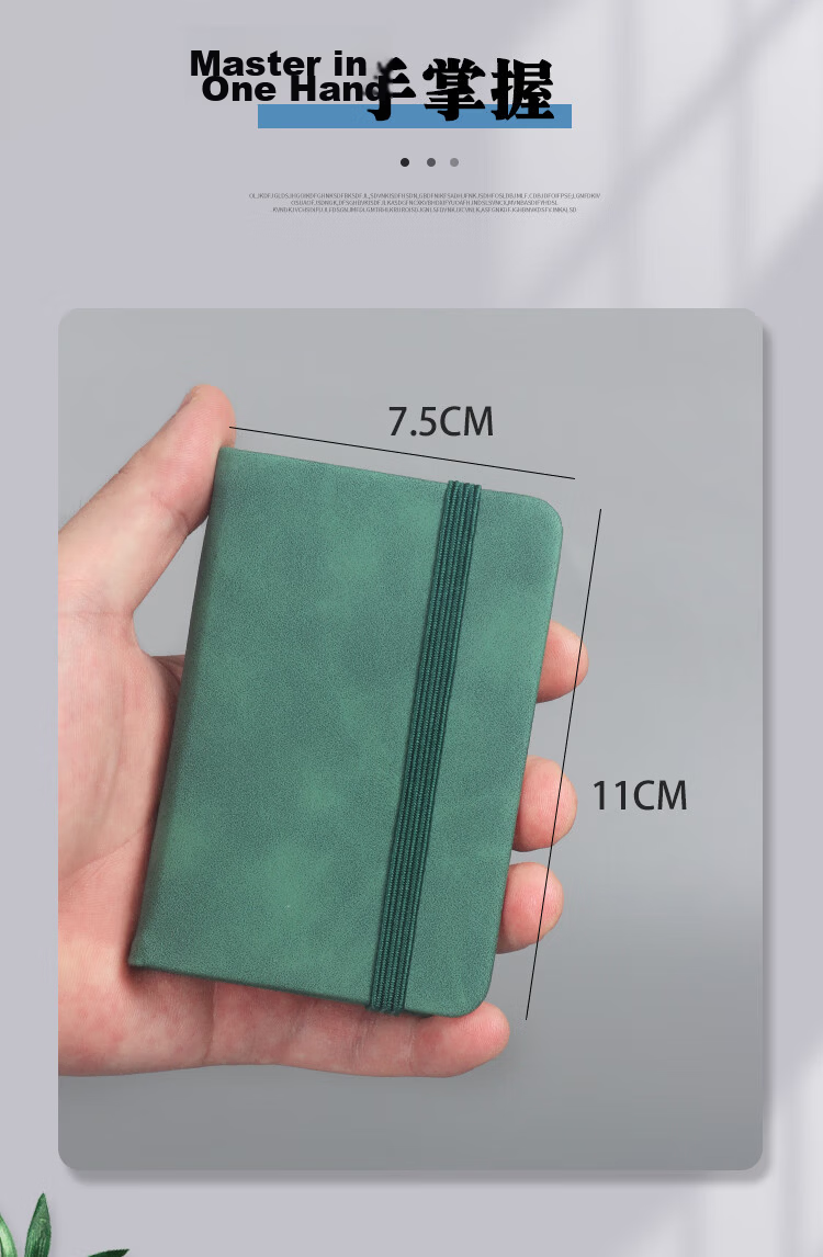 Xutong A7/96 Pages Small Portable Pocket Notebook Simple Handy Word Notebook Small Memo Pad Stationery Diary 6