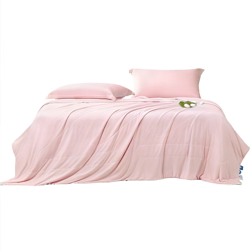 Fuanna Cooling Silk Quilt 100% Silk Knitted Bare Sleep Air Conditioning Quilt Core Summer Cooling Thin Quilt 203×229cm