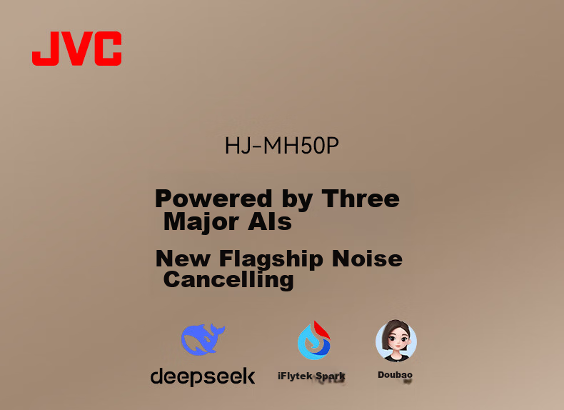 JVC HJ-MH50P 2026 New Over-Ear Bluetooth Headphones ANC Active Noise Cancelling Multi-Device Connection Comfortable Wear Long Battery Life Compatible with Huawei and Apple Black 3