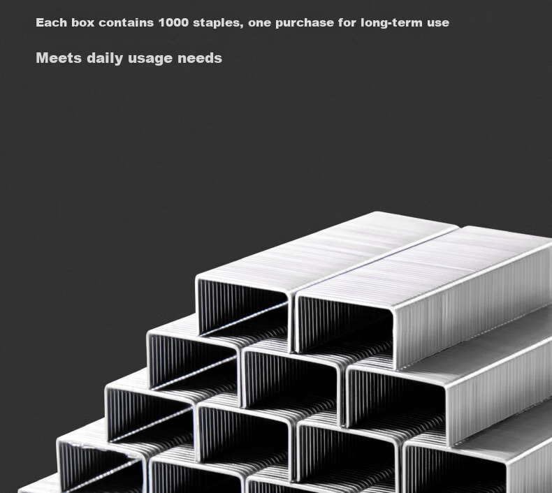 Deli 23/17 Stainless Steel Heavy-Duty Staples, Easy-Penetrating Staples, 1000 Pieces, Single Box, Suitable for Important Documents, Rust-Resistant And Moisture-Proof, 120-Sheet Capacity, 0217 11