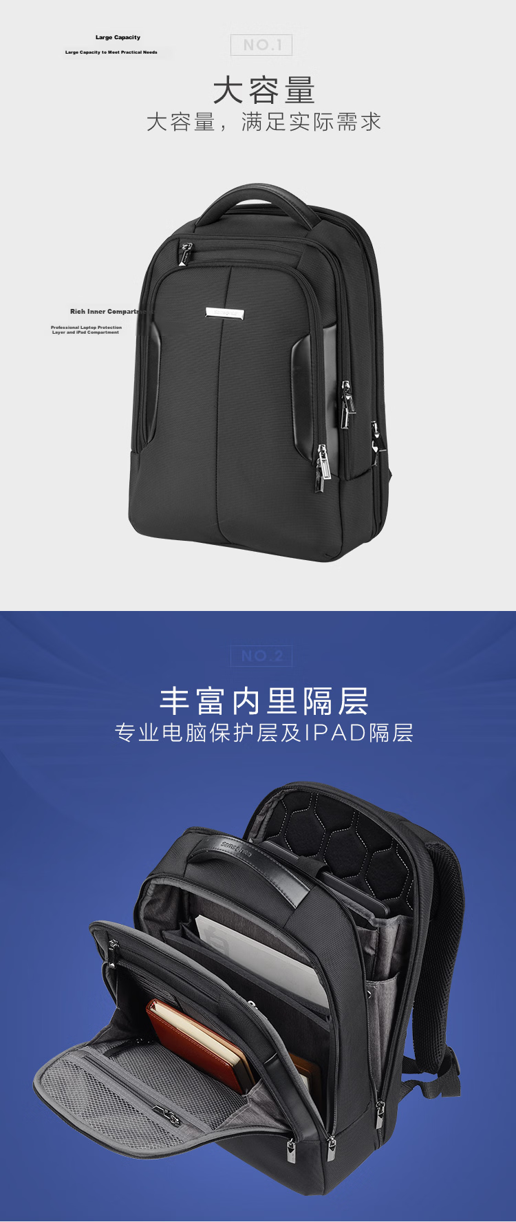 Xinxiuli Laptop Sleeve, Business Briefcase with Handheld Strap, BP0*09009, Black, 15.6 Inches 2