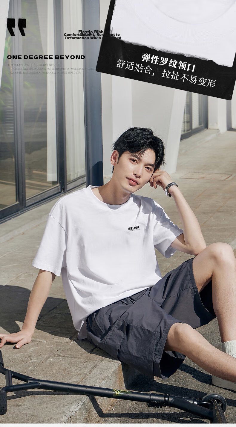 Warrior Men's Short Sleeve T-Shirt Pure Cotton Crew Neck Summer Breathable Printed Casual Basic Top 14