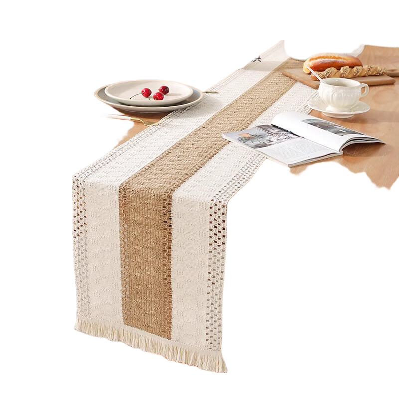 AVIVI Cotton And Linen Tablecloth, Coffee Table Cover, Long Tea Mat, Tea Table Fabric, Dining Table Mat, 30*180 Cm, Qingxiang Coffee