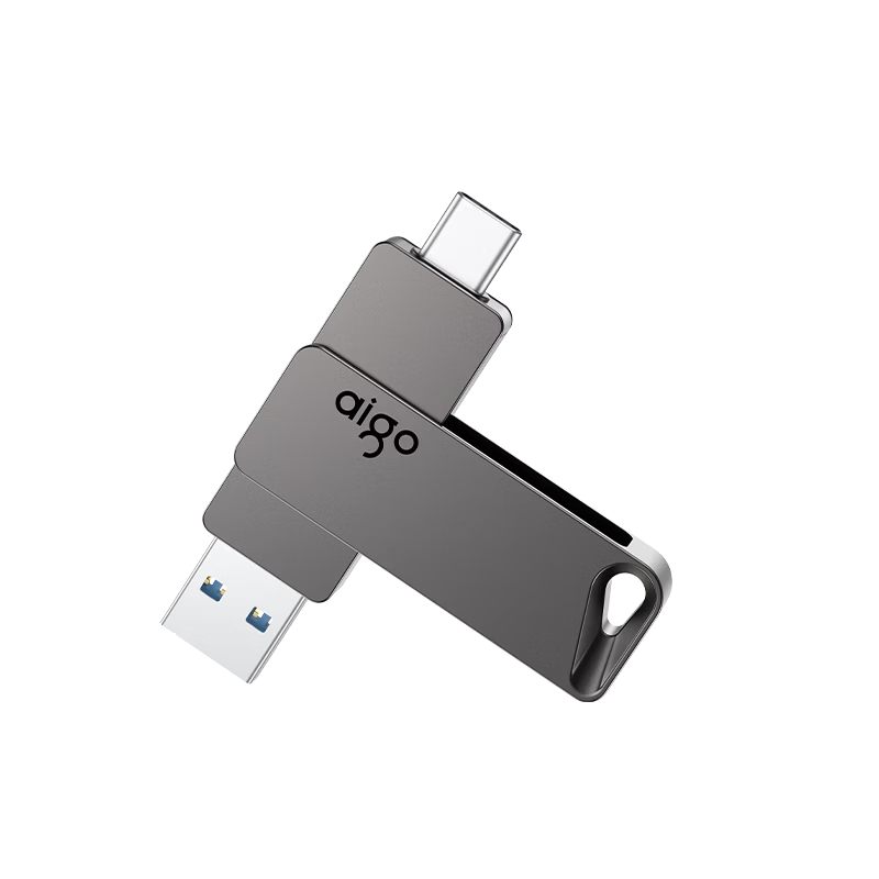 Aigo 64GB High Capacity 150MB/s USB 3.2 Type-C Dual Interface Mobile Phone USB Drive A23 Business Office Study Universal Flash Drive