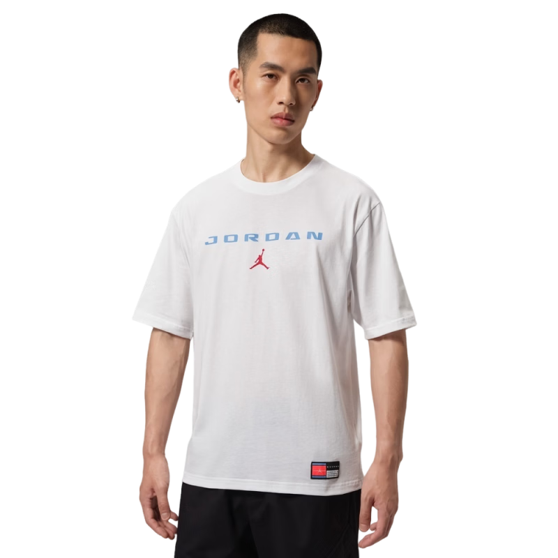 Jordan Men's Sports T-Shirt, Simple And Comfortable, Versatile Short Sleeve, IO0008-100 White L