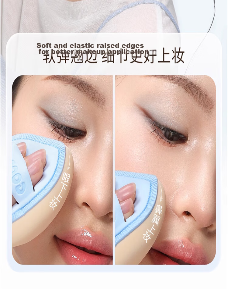 Goodi Big Fatty Cotton Candy Cushion Puff Large Makeup Sponge Dual-Use for Foundation Liquid, Dry and Wet, Non-Powder Absorbing 19