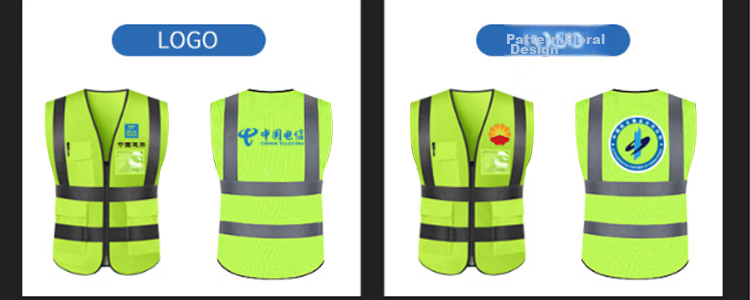 Baige Reflective Vest Breathable Construction Traffic Warning Sanitation Safety Vest Multi-pocket Zipper Style CW566564 13