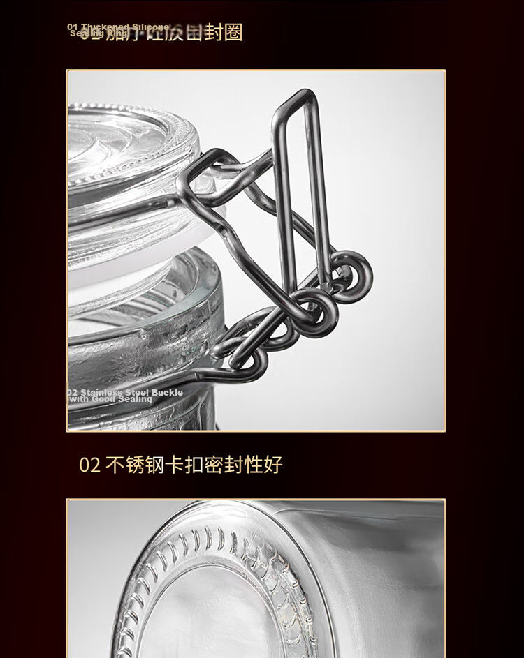 Baijie Wine Brewing Container Bottle Empty Bottle Baijiu Bottle Special Bottle Buckle Milk Tea Bottle Sealed Wine Flask Wine Jar Storage Jar 12