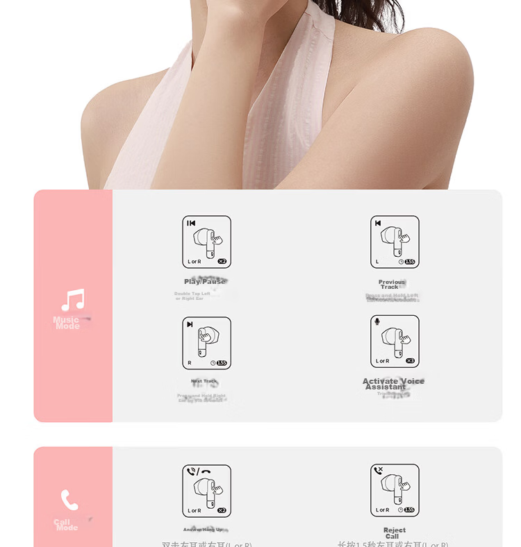 Baseus BS2 Lite Semi-In-Ear True Wireless Earbuds Comfortable Bluetooth Music Sports Earphones Low Latency for Apple Huawei Vivo Honor Phones Gift 30