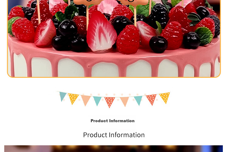 Yanyi Birthday Candles Party Cake Decoration Scene Setup Kids Cartoon Creative Colorful Insert Card Set 6