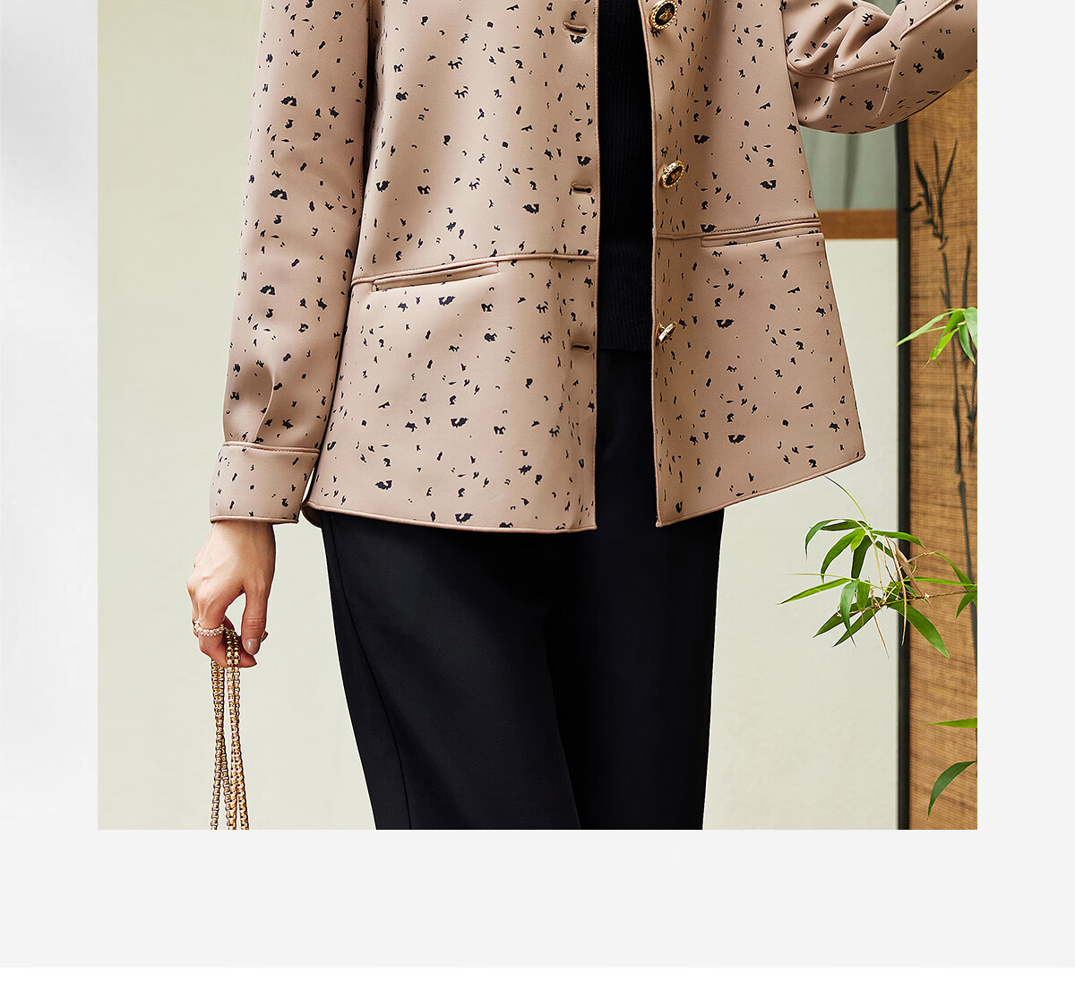 YUZHAOLIN Middle-aged and Elderly Women's Spring and Autumn Coat Elegant Mom Jacket Y243U3012 1
