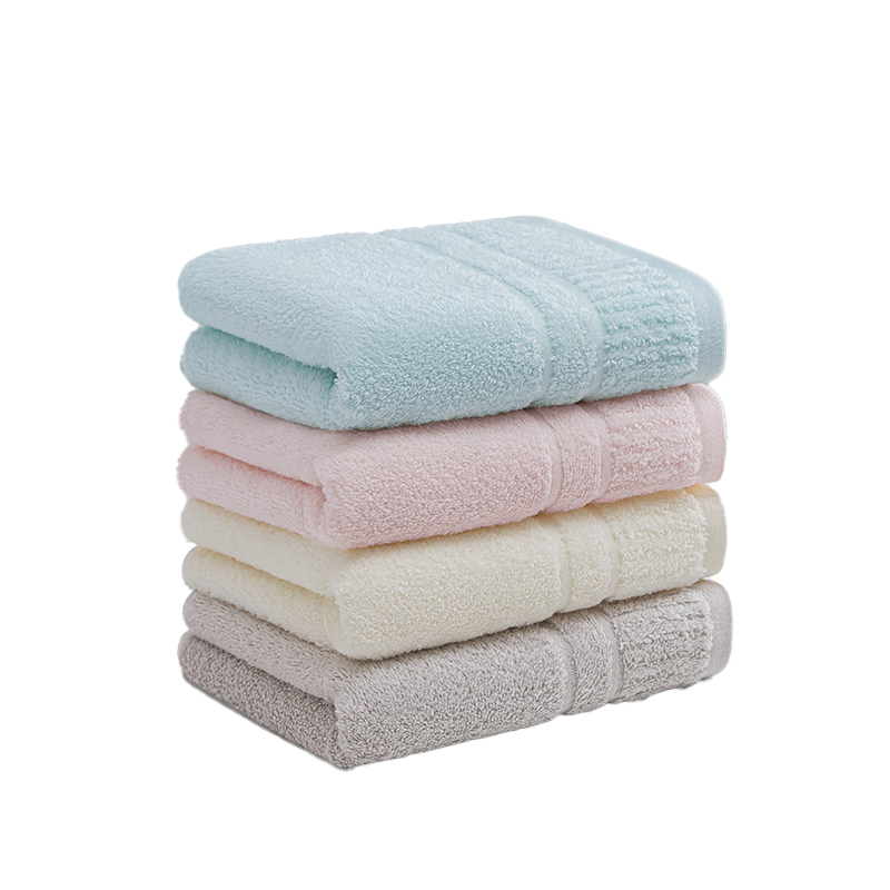 JD Jingzao Grade 10 Antibacterial Pure Cotton Towels Soft Absorbent Xinjiang Long-Staple Cotton Face Towels for Sports and Home Use 4-Pack