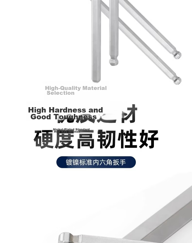 Great Wall Matte Finish Extra Long Hex Ball End Allen Wrench Hexagon Screwdriver Tool 30mm 340230 5