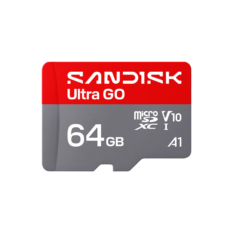SanDisk 64GB TF (MicroSD) Card GO Series A1 U1 C10 Ultra High-Speed Mobile Edition Storage Card 140MB/s Read Speed for Mobile Phones and Gaming Devices