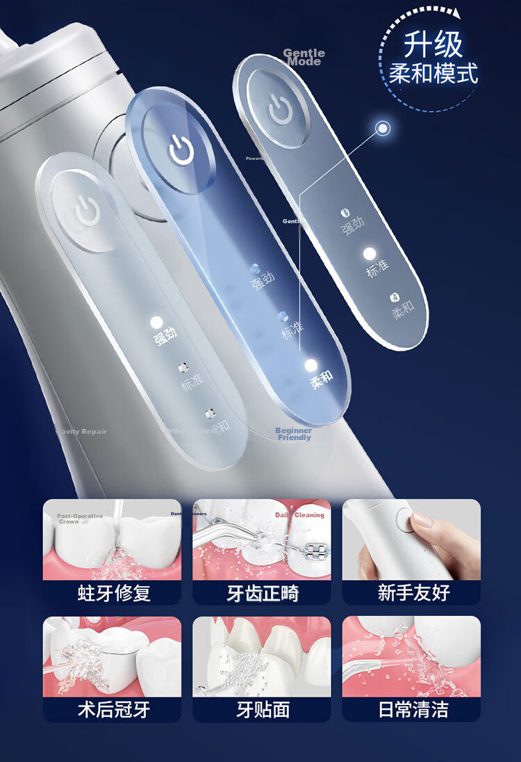Waterpik Portable Oral Irrigator GS8 White Gift Box Electric Water Flosser Dental Cleaner Teeth Washer Women's Day Gift 6