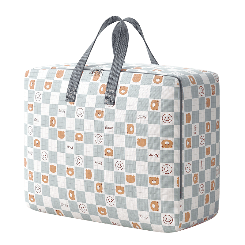 Baicaoyuan Oxford Cloth Storage Bag Moving Packing Bag Quilt Storage Bag Woven Luggage Courier Clothes 85L 1 Pack