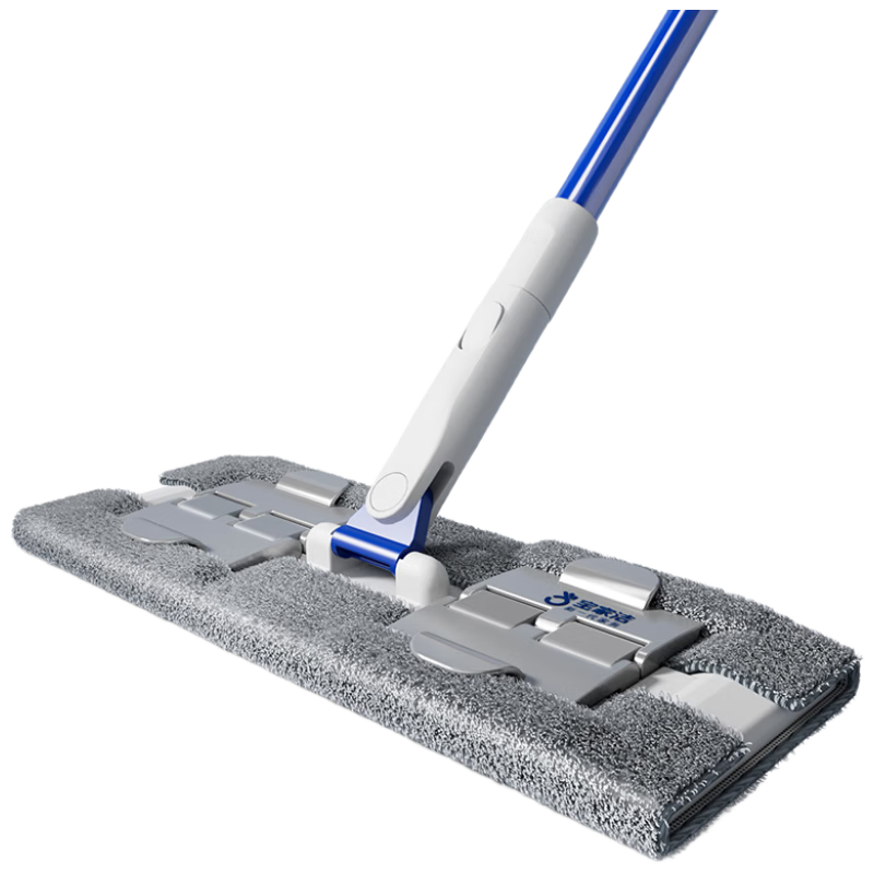 Baojia Clean Clip Cloth Flat Mop 35cm Rod Length 126cm with 1 Cloth XE06 Dust Removal Mop