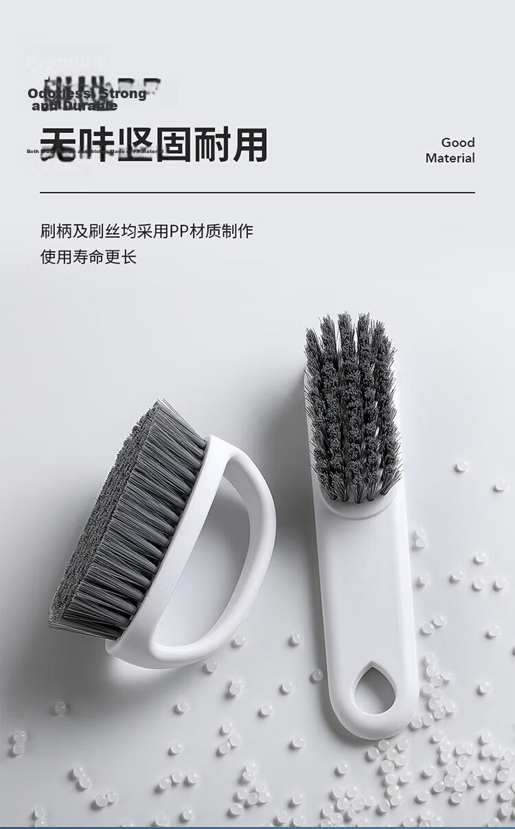 LYNN Long-Handle Sponge Cleaning Brush, Bathtub Brush, Tile Brush, Wall Brush, Countertop Brush, Non-Damaging Glaze Floor Brush, 1 Piece 10