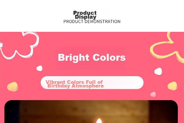 Yanyi Birthday Candles Party Cake Decoration Scene Setup Kids Cartoon Creative Colorful Insert Card Set 11