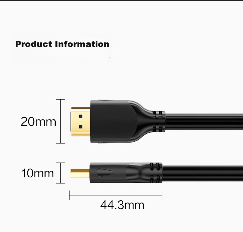 Deli HDMI 2.0 Cable 4K Digital High-Definition 0.5m Video Cable Engineering Grade Laptop Set-Top Box TV Projector Monitor Data AJ20H-01 29