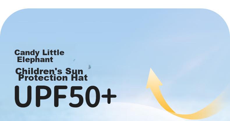 SHUKIKU Kids Sun Protection Hat UV Adjustable Breathable Bucket Hat Yellow Blue Elephant Size M 6