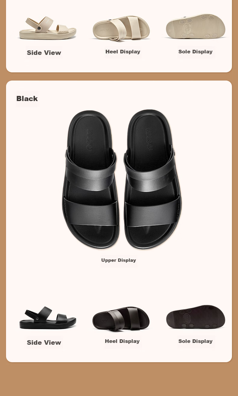 Luo Fu Women's Outdoor Sandals Slip-On Silent Height-Increasing Sandal LF6255 Cloud Frost Size 40 16