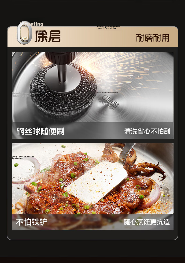 SUPOR Electric Griddle 0-Coating 304 Stainless Steel Household Pancake Maker BBQ Pan 40mm Deep JJ30A830 10