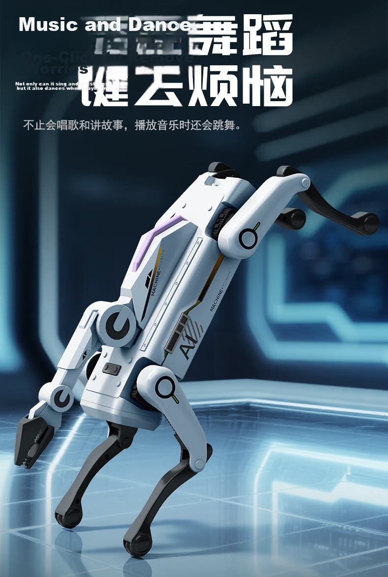 Julai Smart AI Calling Robot Dog Early Education Toy Remote Control Car Programming Stunt Gift for Boys and Girls Birthday New Year 15