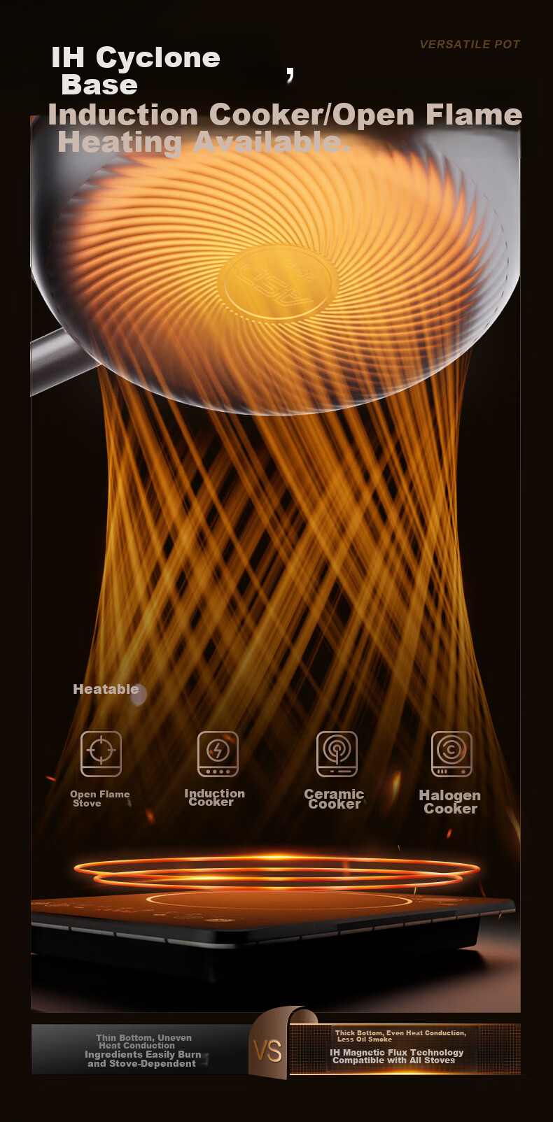 ASD Titanium Non-Stick Frying Pan Healthy Fluorine-Free Coating Egg Steak Cooking Pan Induction Gas Stove Z6Q 11